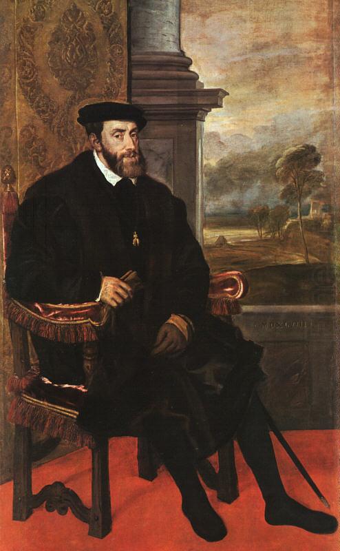  Titian Charles V, Seated china oil painting image